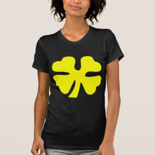 Camiseta Trevo de quatro folhas - amarelo