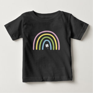 Camiseta Trevo de Quatro Folhas Arco-íris Dia de São Patríc