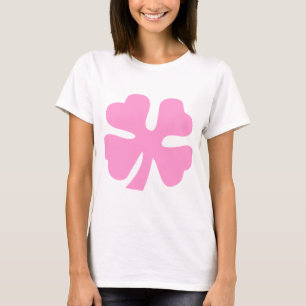 Camiseta Trevo de quatro folhas - rosa