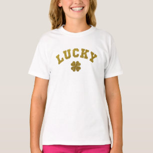 Camiseta Trevo de São Patrício Sortudo