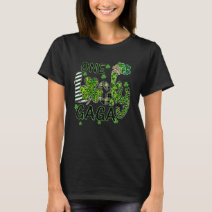Camiseta Trevo de Três Folhas Um Gaga Sortudo Dia de São Pa