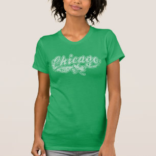Camiseta Trevo do irlandês de Chicago do Dia de São