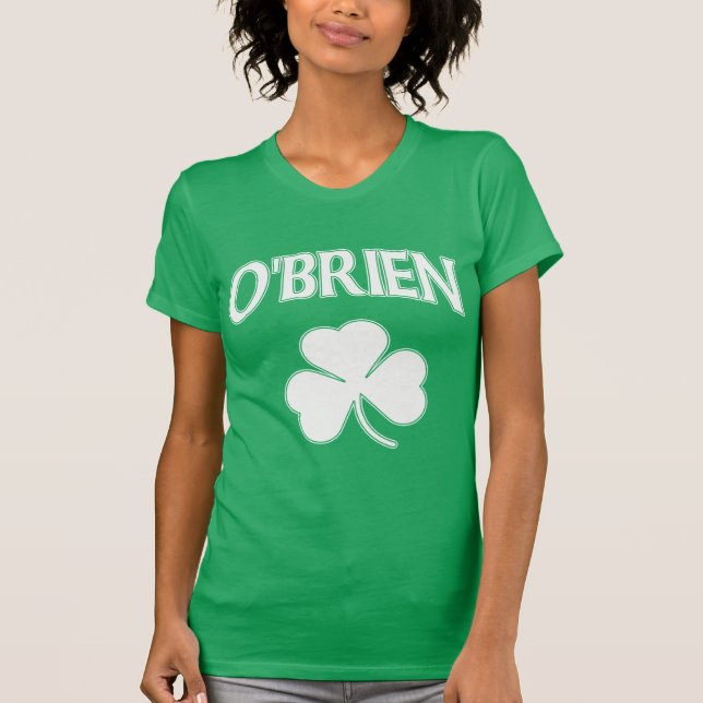 Camiseta Trevo do irlandês de O'Brien (Frente)