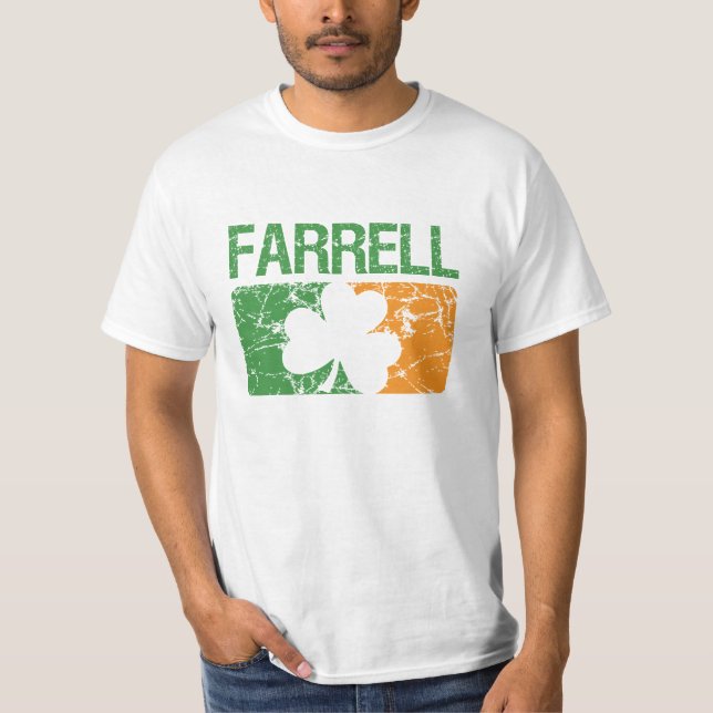 Camiseta Trevo do sobrenome de Farrell (Frente)