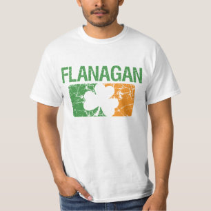 Camiseta Trevo do sobrenome de Flanagan
