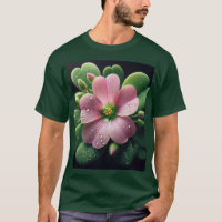 Trevo Floral Rosa e Verde Oxalis