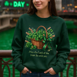 Camiseta Trevo Irlandês Antigo em Cesta
