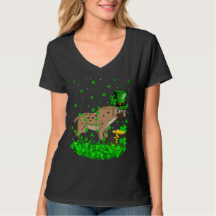Camiseta Trevo Irlandês Duende Hiena Dia de São Patrício
