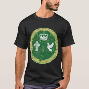 Camiseta Trevo Irlandês Santa Trindade Cruz Celta St Patri