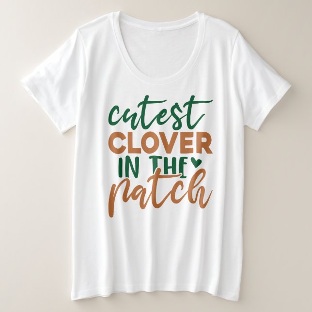 Camiseta Trevo Mais Fofo do Patch St Patrick's-60863 (Frente do Design)