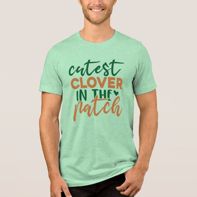Camiseta Trevo Mais Fofo do Patch St Patrick's-60863 (Frente)
