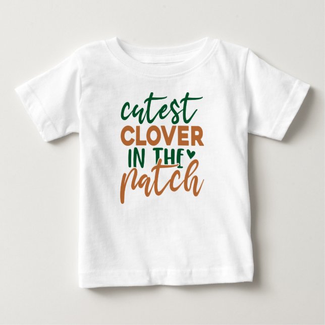 Camiseta Trevo Mais Fofo do Patch St Patrick's-60863 (Frente)