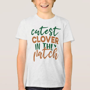 Camiseta Trevo Mais Fofo do Patch St Patrick's-60863