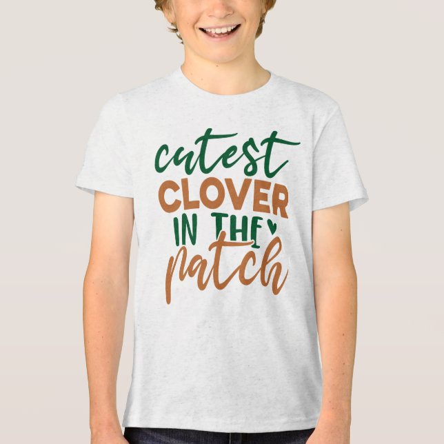 Camiseta Trevo Mais Fofo do Patch St Patrick's-60863 (Frente)