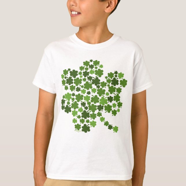 Camiseta Trevos afortunados do encanto (Frente)