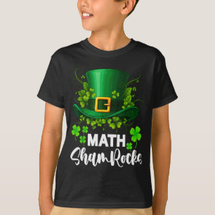 Camiseta Trevos de Matemática Dia de São Patrício Escola 