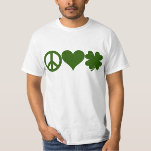 Camiseta Trevos do amor da paz