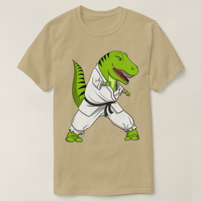 Camiseta TRex - Caratê do dinossauro (Frente do Design)
