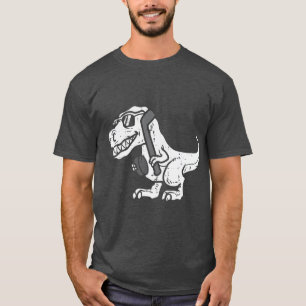 Camiseta Trex Dinosaur Jogador De Hóquei Em Gelo Goalie Men
