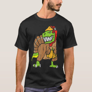 Camiseta Trex Dinosaur Turquia Engraçado Toddler Kids Thank