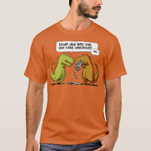 Camiseta TRex Dinossaur Dude Você Comeu O Último Unicórnio