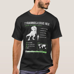 Camiseta Trex Dinossaur Facts - Tyrannosaurus Rex Gift