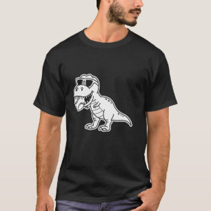 Camiseta Trex Dinossauro Beisebol Esportes Jogador Fã Recep