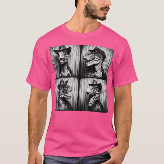 Camiseta Trex Em Cowboy Hat Dinossaur Dino Engraçado Wester