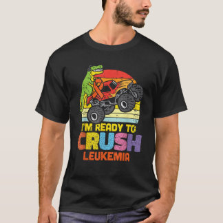 Camiseta Trex Monster Truck Pronto Para Esmagar A Leucemia 
