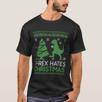 Camiseta Trex Odeia Um Dinossauro Engraçado E Feio Para O C