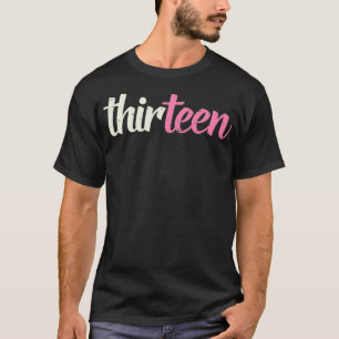 Camiseta Treze 13 de 13 Anos De Fé De Aniversário Gi