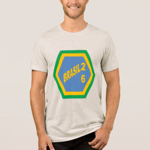 Camiseta Tri-blend aveia BRASIL 26