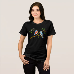 Camiseta Tri-Blend Azul-Roxo dos Melro-Azuls