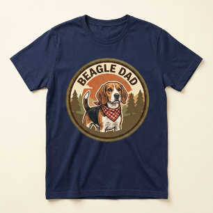 Camiseta Tri-blend Beagle Dad Presente para Pai
