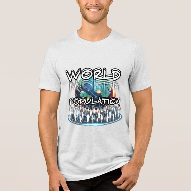 Camiseta Tri-blend Bella+Canvas, Trible Preto Sóli (Frente)