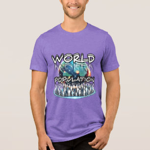 Camiseta Tri-blend Bella+Canvas, Trible Preto Sóli