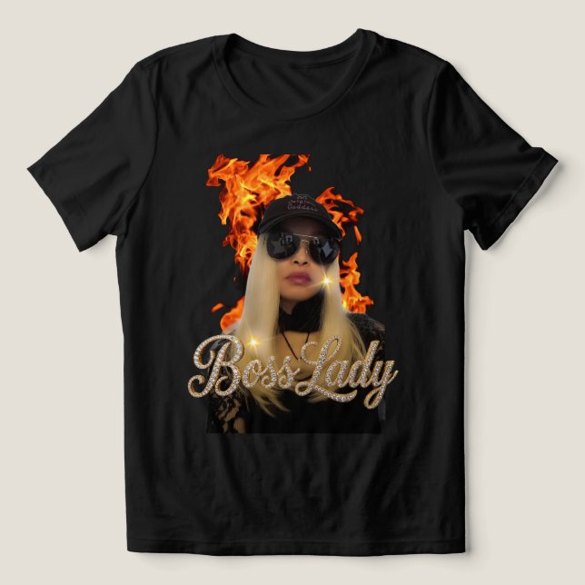 Camiseta Tri-Blend Boss Lady (Design frontal)