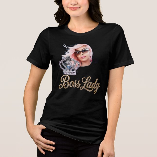 Camiseta Tri-Blend Boss Lady (Frente)