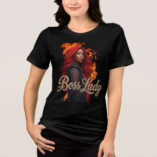 Camiseta Tri-Blend Boss Lady
