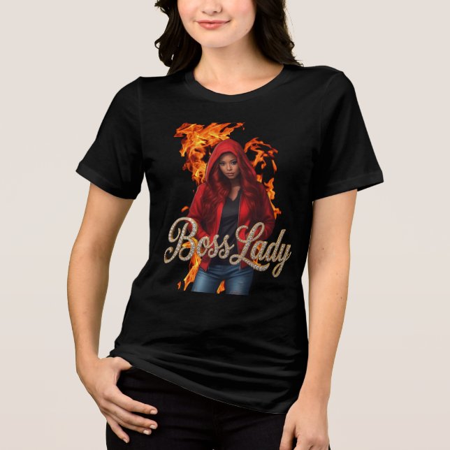 Camiseta Tri-Blend Boss Lady (Frente)