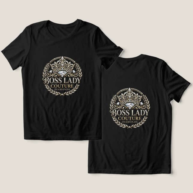 Camiseta Tri-Blend Boss Lady (Design Frente e Verso)
