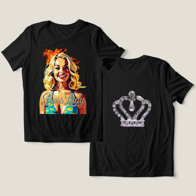 Camiseta Tri-Blend Boss Lady (Design Frente e Verso)