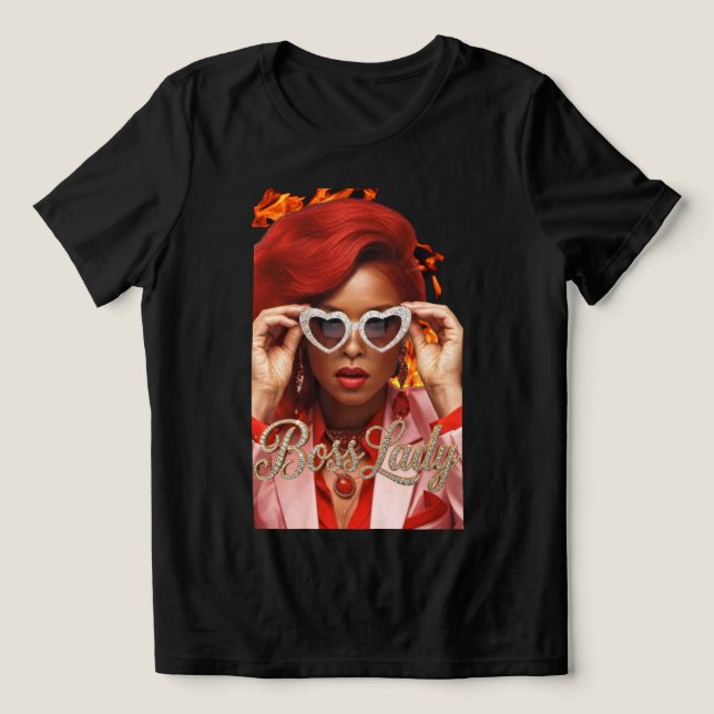Camiseta Tri-Blend Boss Lady (Design frontal)