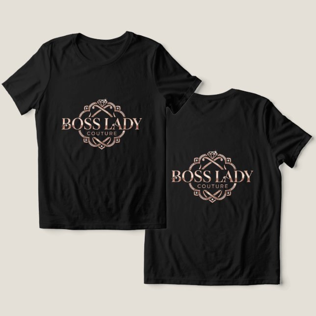 Camiseta Tri-Blend Boss Lady (Design Frente e Verso)