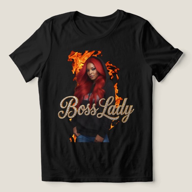 Camiseta Tri-Blend Boss Lady (Design frontal)