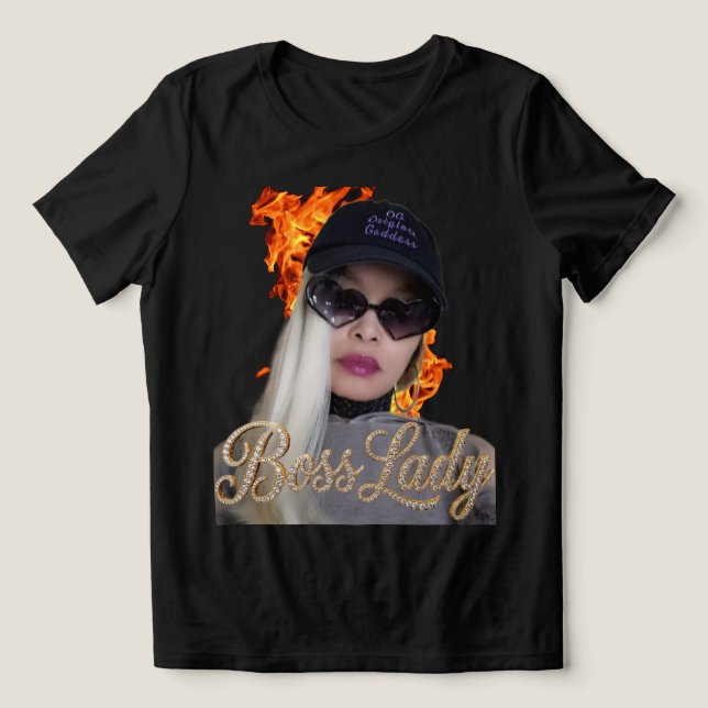 Camiseta Tri-Blend Boss Lady (Design frontal)