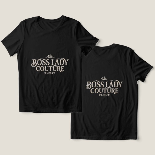 Camiseta Tri-Blend Boss Lady (Design Frente e Verso)