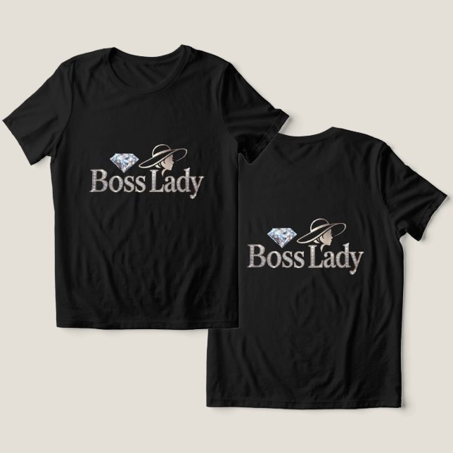 Camiseta Tri-Blend Boss Lady (Design Frente e Verso)