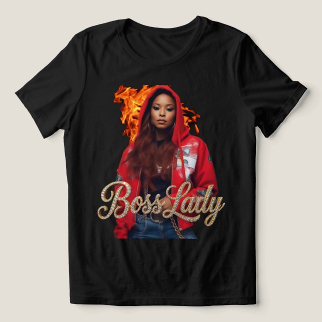 Camiseta Tri-Blend Boss Lady (Design frontal)