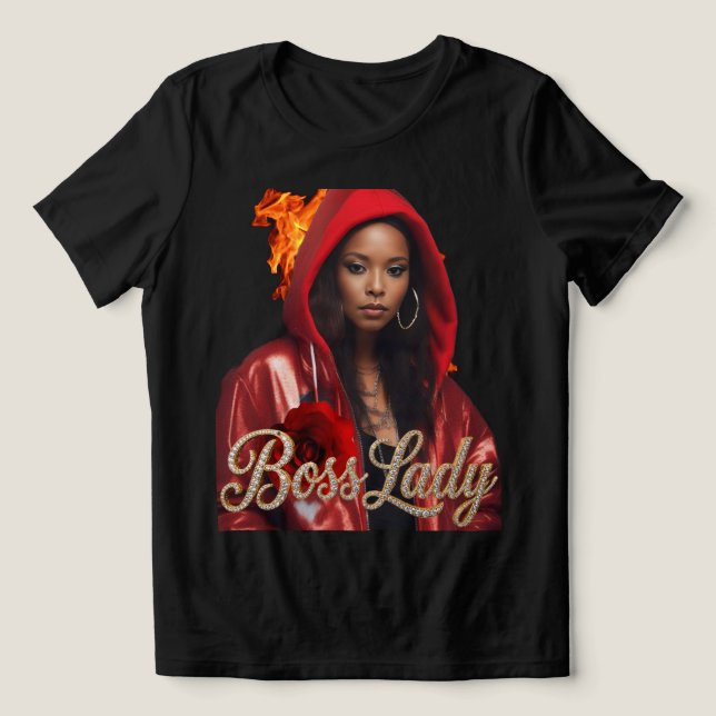 Camiseta Tri-Blend Boss Lady (Design frontal)